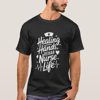 RN リハビリ看護師デザインリハビリテーション看護部 Tシャツ