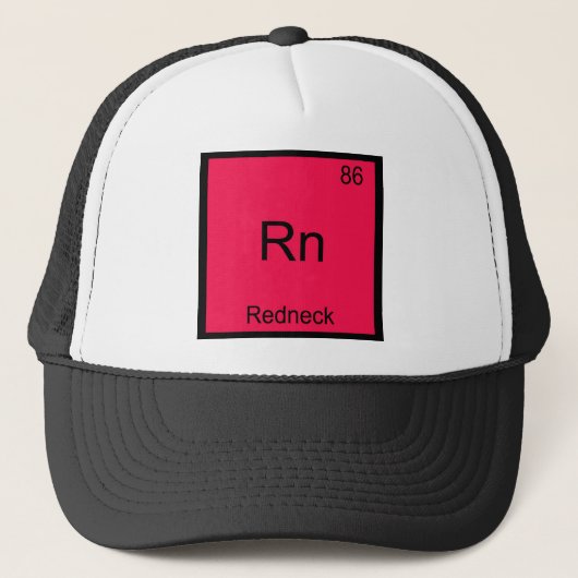 Rn - レッドネック おもしろ 化学 元素記号 Tシャツ キャップ (正面)