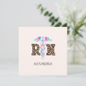 RN（正看護師）ヒョウ柄 (スタンド正面)