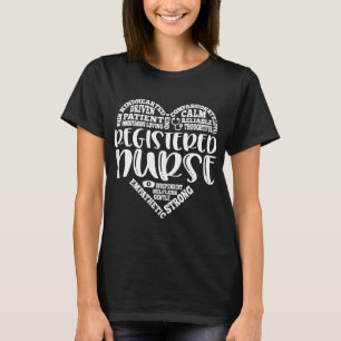RN,登録ナース地下鉄アートハート Tシャツ