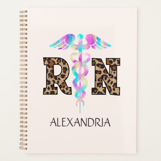 RN、登録ナースLeopard プランナー手帳 (正面)