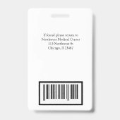 RN 登録看護師 名刺スキャンコード バッジ (裏面)