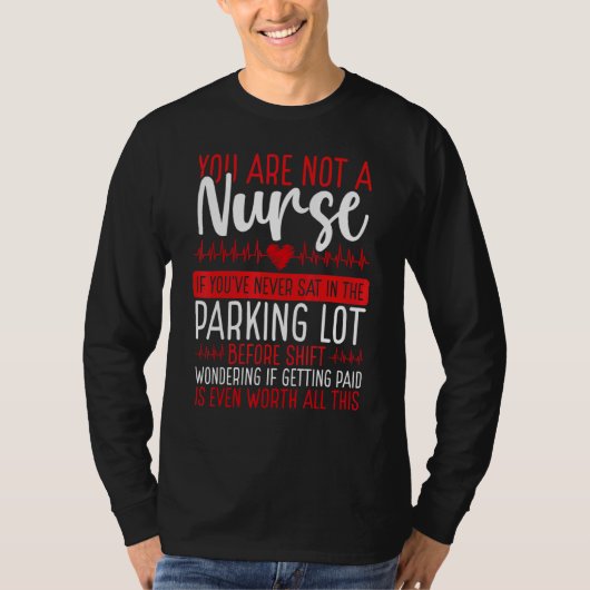 RN CNA Nursing Night Shift Nurse Appreciation Card Tシャツ (正面)