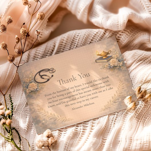 RN Graduation Pinning Ceremony Party サンキューカード