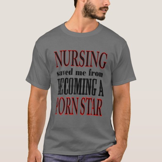 RN LPN CNA ER救になる前の看護 Tシャツ (正面)