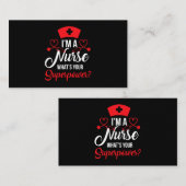 RN LVN CNAナース超大国クール看護学研究科 名刺 (正面/裏面)