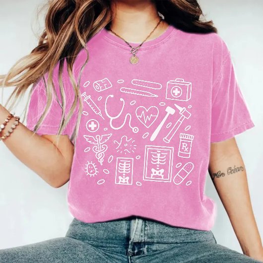 RN、MD、または将来のヒーラーのための医療用ドードルシャツ Tシャツ