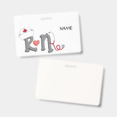 RN Name Badge バッジ (正面＆裏面)
