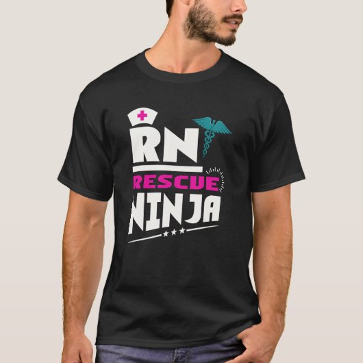 RN Ninja Nurse For Nurses Nursing For Nurses Tシャツ (正面)