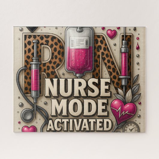 RN Nurse Mode Activated ジグソーパズル (横)