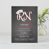 RN PHOTOナース卒業パーティーをピン留め 招待状 (スタンド正面)