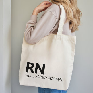 RN Rarely Normal Nursing Tote Bag Gift for Her トートバッグ
