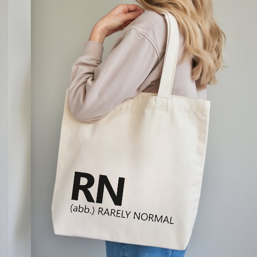 RN Rarely Normal Nursing Tote Bag Gift for Her トートバッグ