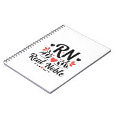 RN Real Noble Floral Ornamental Art ノートブック (左側)