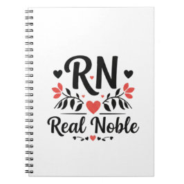 RN Real Noble Floral Ornamental Art ノートブック