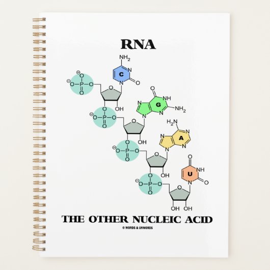 RNA他の核酸化学構造 プランナー手帳 (正面)