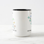 RNA他の核酸(化学構造) ツートーンマグカップ (中央)