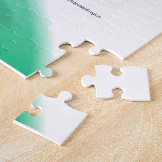 RNA翻訳のタンパク質合成図 ジグソーパズル (側面)