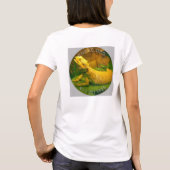 rnarcのトカゲのTシャツの背部 Tシャツ (裏面)