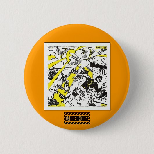 Rnd。 ボタンのサイ39 Dangerhouse 缶バッジ (正面)