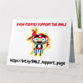 RNLIのサポート カード (裏面)