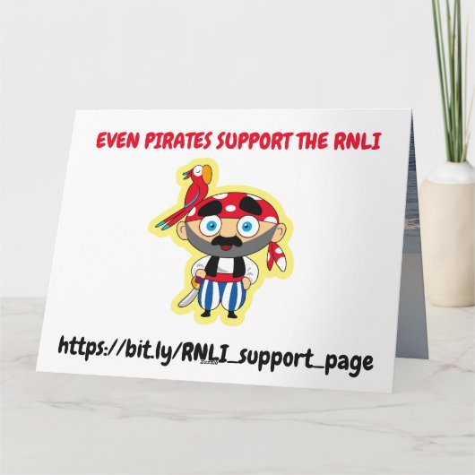 RNLIのサポート カード (裏面)