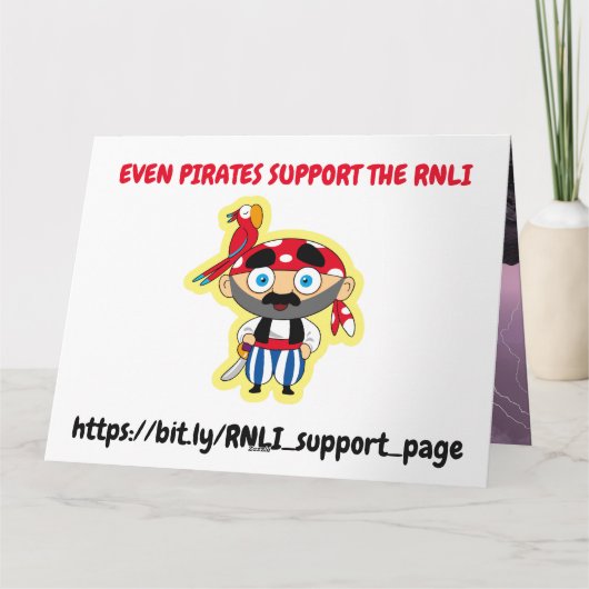 RNLIのサポート カード (裏面)