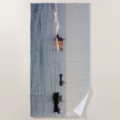 RNLIのサポート ビーチタオル (正面)