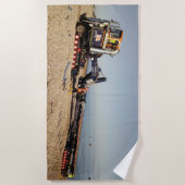 RNLIのサポート ビーチタオル (正面)