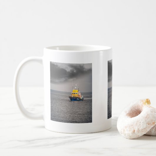 RNLIライフボート コーヒーマグカップ (ドーナツ)