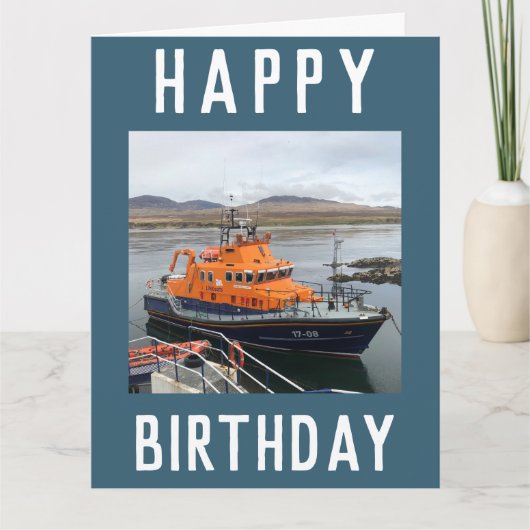 RNLI Lifeboat at Isle of Islay, Scotland Card カード (正面)