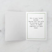 RNLI Lifeboat Isle of Islay, Scotland Card カード (内部)