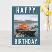 RNLI Lifeboat Isle of Islay, Scotland Card カード (黄色い花)