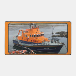 RNLI Lifeboat、Port Askaig、Islay、Scotland デスクマット