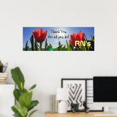 RN's Thank Youポスタープリントナース週看護 ポスター (ホームオフィス)