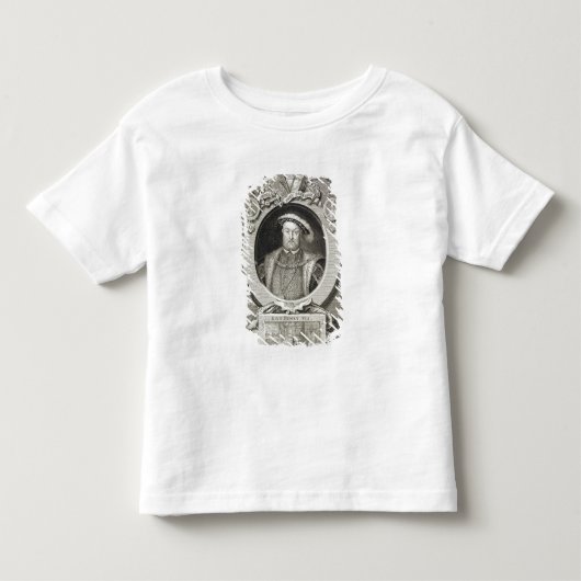 Roの絵画の後のヘンリー八世(1491-1547年)、 トドラーTシャツ (正面)