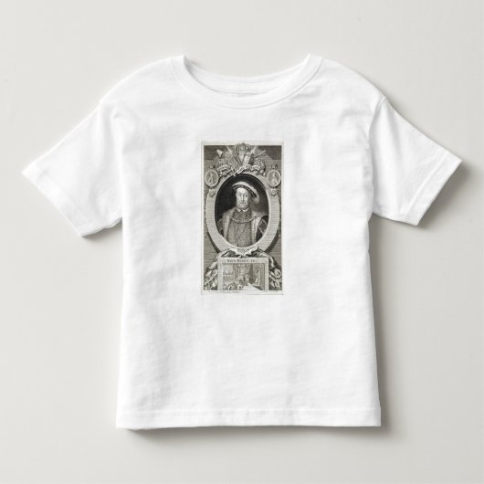 Roの絵画の後のヘンリー八世(1491-1547年)、 トドラーTシャツ (正面)
