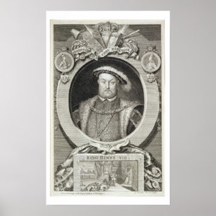 Roの絵画の後のヘンリー八世(1491-1547年)、 ポスター
