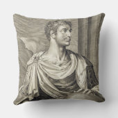 RoのD. Octavius Augustus (63紀元前に- 14広告)皇帝 クッション (裏面)