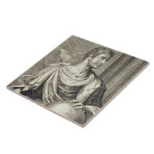 RoのD. Octavius Augustus (63紀元前に- 14広告)皇帝 タイル (側面)