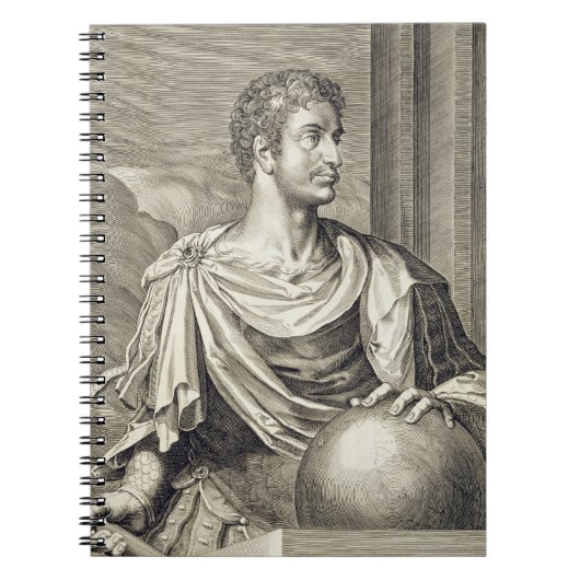 RoのD. Octavius Augustus (63紀元前に- 14広告)皇帝 ノートブック (正面)