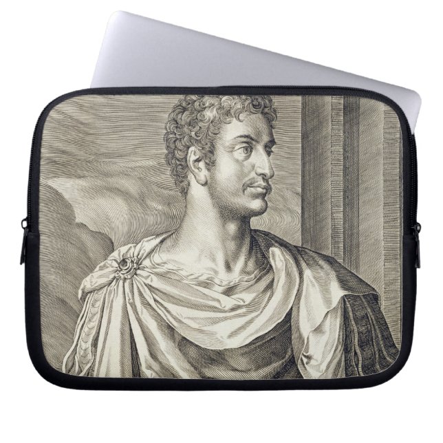 RoのD. Octavius Augustus (63紀元前に- 14広告)皇帝 ラップトップスリーブ (正面)