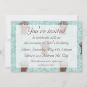 Roココア、5" x7"招待 招待状 (裏面)