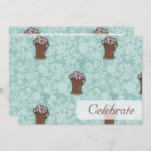 Roココア、5" x7"招待 招待状 (正面/裏面)