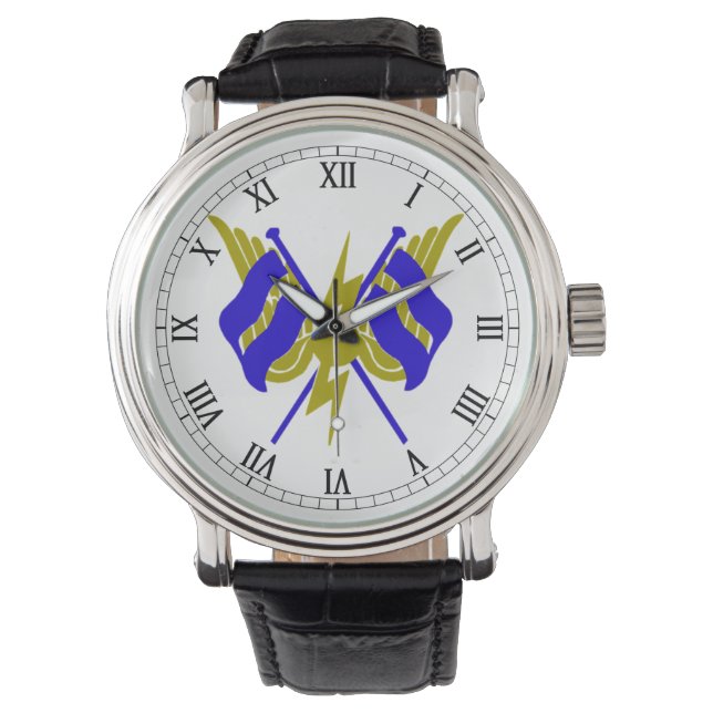 RO混合バッジ 腕時計 (正面)