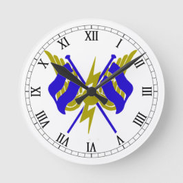 RO GおよびT混合バッジ ラウンド壁時計