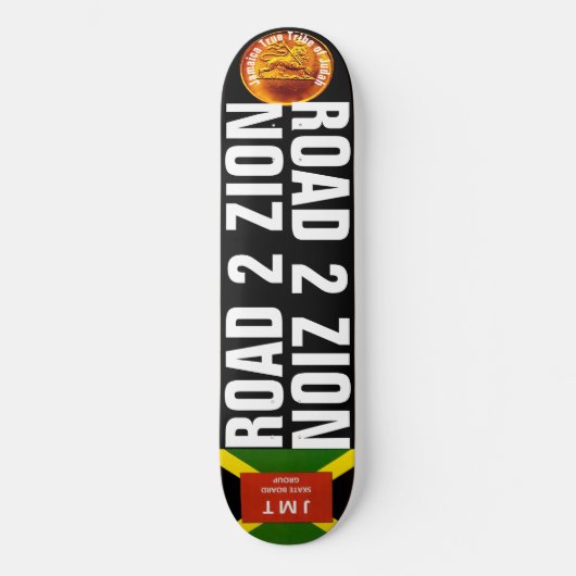 ROAD 2 ZION 8 1/4"スケートボードデッキ スケートボード (正面)