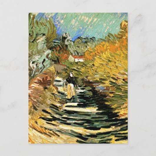 Road at St Remy with Road姿by Vincent van ゴッホ ポストカード (正面)