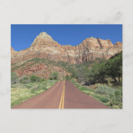 Road at Zion National Park USA ポストカード