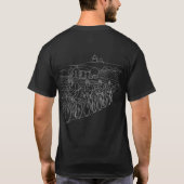 Road Bike Peloton European Landscape2 Tシャツ (裏面)